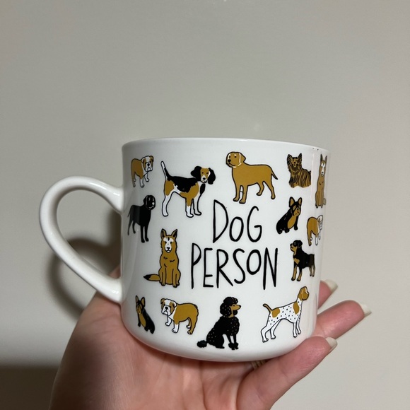 Opal House Other - Charming Dog Person Mug - White and Brown